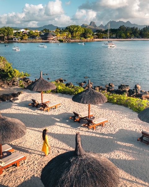 Oberoi Beach Resort - Mauritius - Drone photo