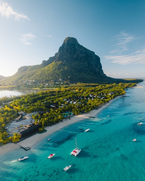Paradis Beachcomber Luxury Resort - Mauritius - Drone photo