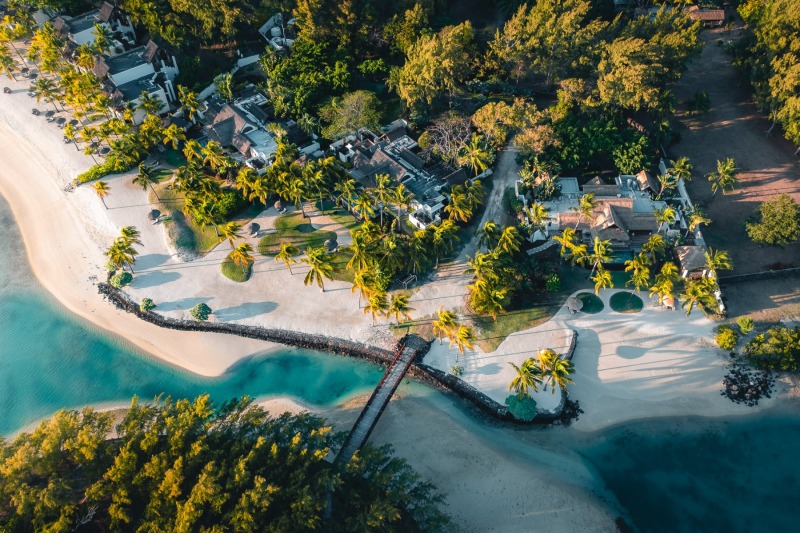 Shangri-La Luxury Resort - Mauritius - Drone photo