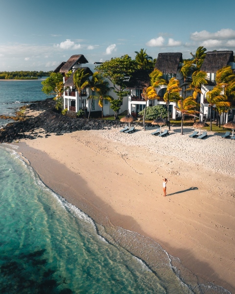 Shangri-La Luxury Resort - Mauritius - Drone photo