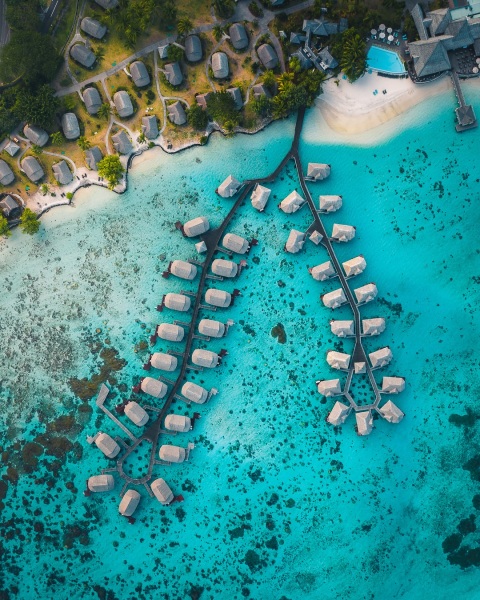 Sofitel Mo'orea Luxury Resort - French Polynesia - Drone photo