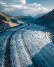 Aletsch Glacier - Switzerland - Drone photo