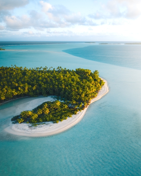 The Brando Luxury Resort - Tetiaroa, French Polynesia - Drone photo