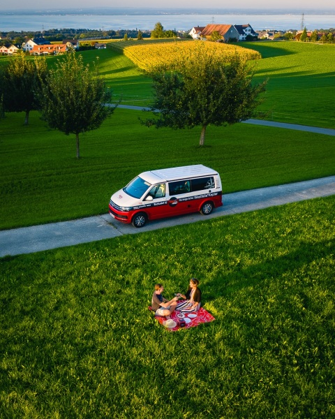 Vanomobil roadtrip - Drone photo