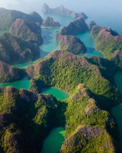 Lan Ha Bay - Vietnam - Drone photo