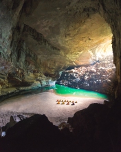 Hang En cave - Vietnam - Drone photo