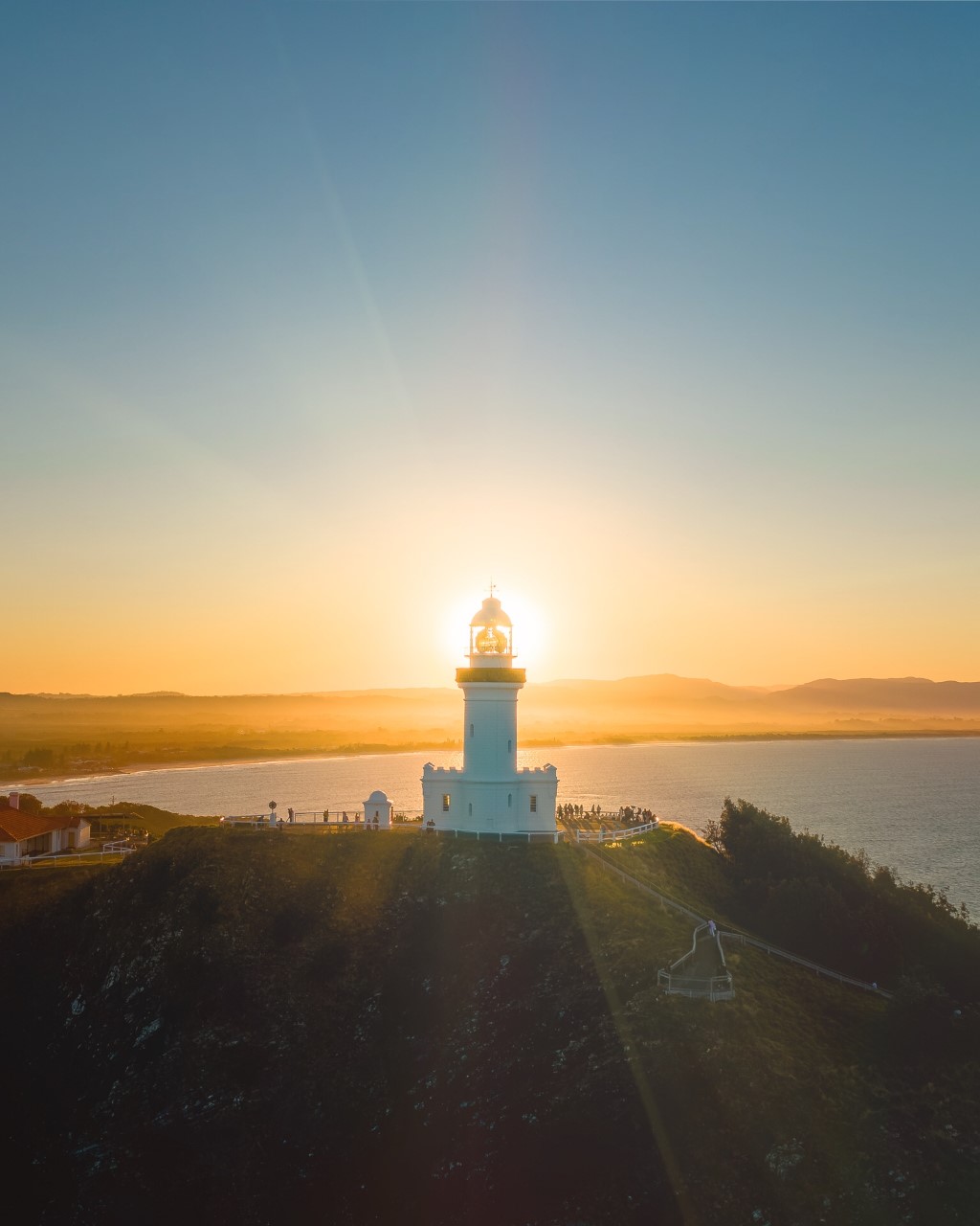 Add lens flares to your drone photos when you shoot against the sun for that magical effect